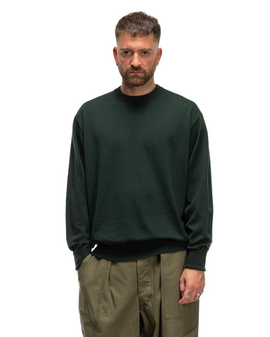 A.PRESSE Wool Knit L/S T-Shirt Green, Knits