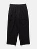 A.PRESSE Wool Rayon Wide Trousers Black, Pants