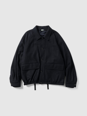 A.PRESSE Light Weight Cashmere Blouson Navy, Jackets