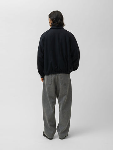 A.PRESSE Light Weight Cashmere Blouson Navy, Jackets