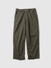 A.PRESSE Military Double Knee Trousers Olive, Pants