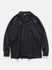 A.PRESSE Silk Nep Loop Collar Shirt Check, Shirts