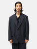 A.PRESSE Slub Wool Jacket Navy, Jackets