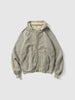 A.PRESSE Vintage Attached Hood Zip Parka Gray, Hoodies