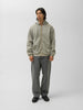 A.PRESSE Vintage Attached Hood Zip Parka Gray, Hoodies