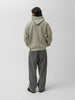 A.PRESSE Vintage Attached Hood Zip Parka Gray, Hoodies