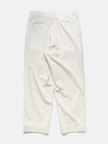 A.PRESSE Vintage Chino Trousers Natural, Pants