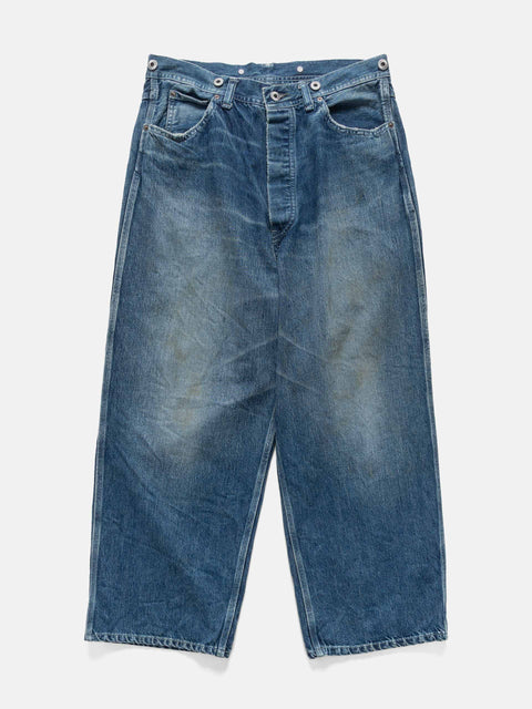 A.PRESSE Vintage Denim Logger Pants Indigo, Jeans