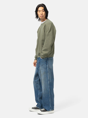 A.PRESSE Vintage Denim Logger Pants Indigo, Jeans