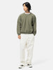 A.PRESSE Vintage Double V Sweatshirt Olive, Sweatshirts