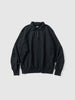 A.PRESSE Vintage Half Zip Sweatshirt Black, Sweatshirts