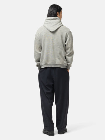A.PRESSE Vintage Light Weight Zip Sweat Hoodie Gray, Hoodies