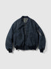 A.PRESSE Vintage Silk B-15C Flight Jacket Navy/Gray, Jackets
