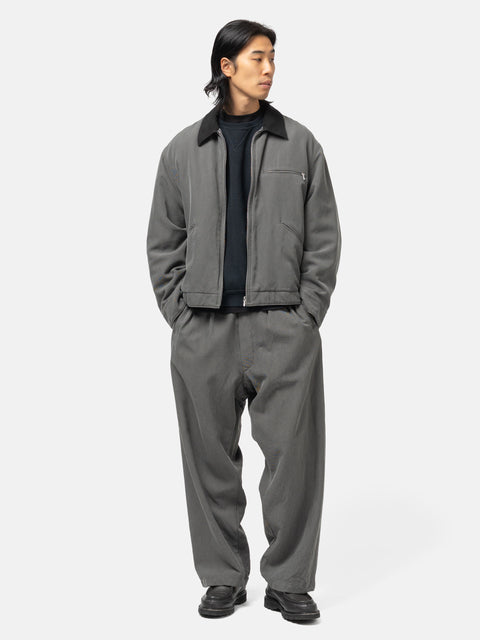 A.PRESSE Vintage Silk Cotton WW2 British Army Trousers Gray, Pants