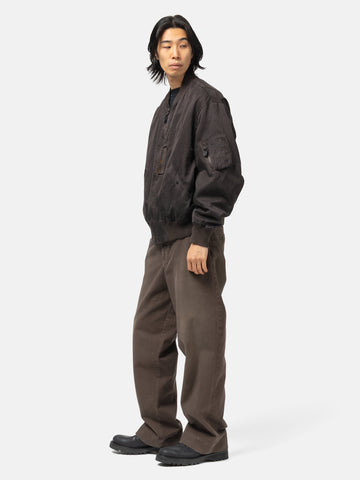 A.PRESSE Vintage Twill Work Pants Brown, Pants