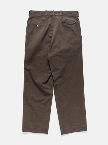 A.PRESSE Vintage Twill Work Pants Brown, Pants