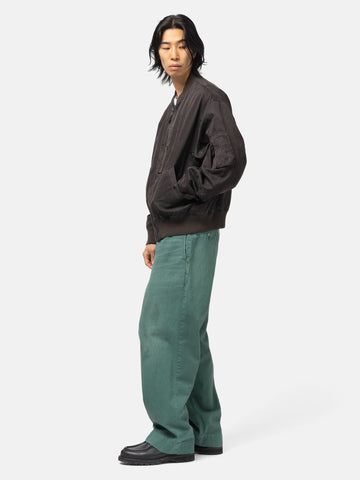 A.PRESSE Vintage Twill Work Pants Green, Pants