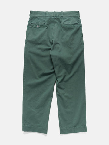 A.PRESSE Vintage Twill Work Pants Green, Pants