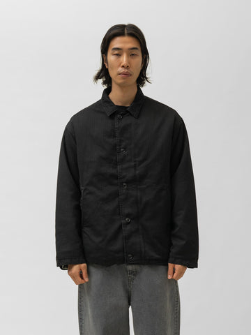 A.PRESSE Vintage US NAVY N-4 Deck Jacket Black, Jackets