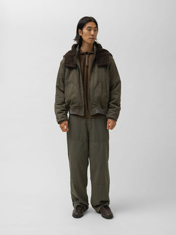 A.PRESSE Vintage WW2 US Navy Deck Hooded Jacket Olive, Jackets