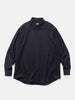 A.PRESSE Wool Regular Collar Shirt Navy, Shirts