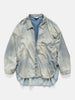 ANCELLM Aging Denim Long Shirt Indigo, Shirts