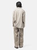 ANCELLM Aging Rayon Check Shirt Beige, Shirts