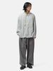 ANCELLM Aging Rayon Check Shirt Blue, Shirts
