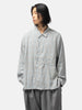 ANCELLM Aging Rayon Check Shirt Blue, Shirts