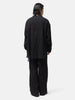 ANCELLM Belted Crepe Tuck Pants Black, Pants