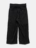 ANCELLM Belted Crepe Tuck Pants Black, Pants