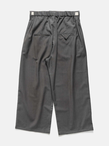 ANCELLM Belted Wool Slacks Gray, Pants