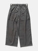 ANCELLM Belted Wool Slacks Gray, Pants