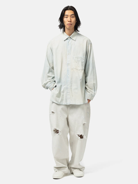 ANCELLM Chambray Over Shirt Indigo, Shirts