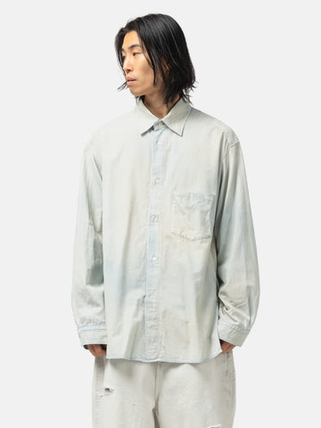 ANCELLM Chambray Over Shirt Indigo, Shirts