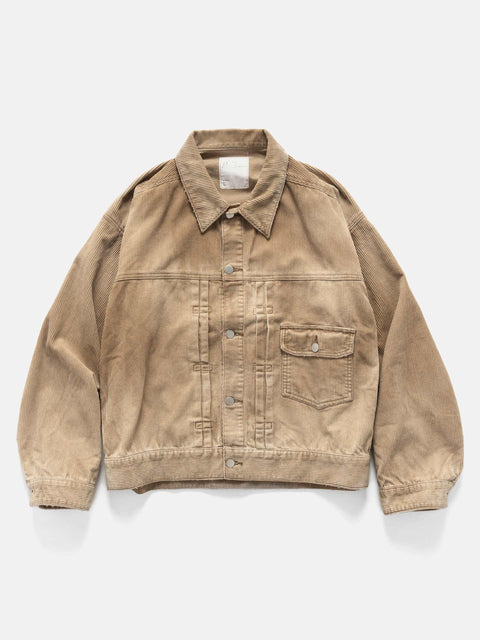 ANCELLM Corded Velveteen Jacket Brown, Jackets