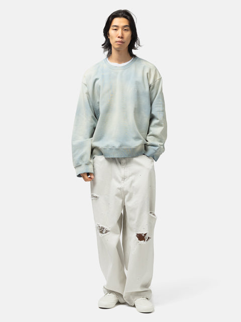 ANCELLM Unevennes Sweatshirt Sax, Sweatshirts