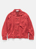 ANCELLM Vegan Suede Open Collar Red, Jackets