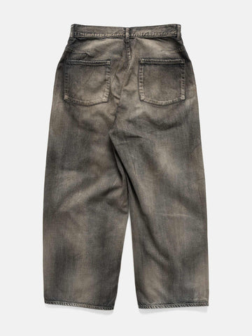 ANCELLM #6 Denim Wide Slacks B Black, Jeans
