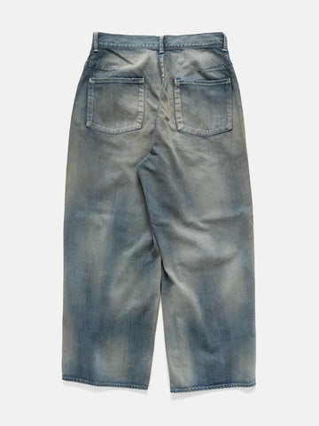 ANCELLM #6 Denim Wide Slacks B Indigo, Jeans