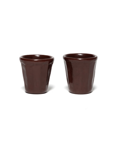 Apapacho Espresso Cups (Pair) Clay & Beeswax Brown, Home Goods