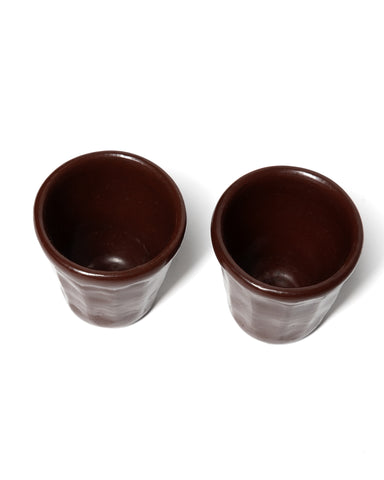 Apapacho Espresso Cups (Pair) Clay & Beeswax Brown, Home Goods