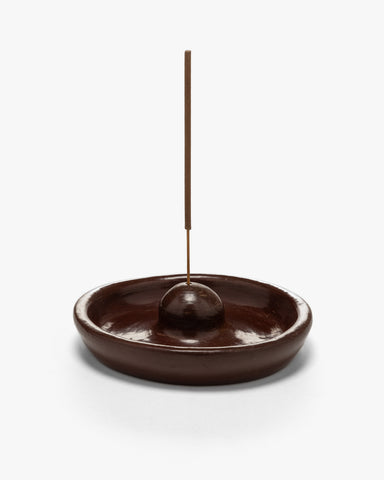 Apapacho Incense Holder Clay & Beeswax Red, Home Goods