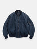 A.PRESSE Vintage Silk Flight Jacket Navy, Bomber Jackets