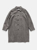 ATON Balmacaan Coat Linen Wool Twill Check, Coats