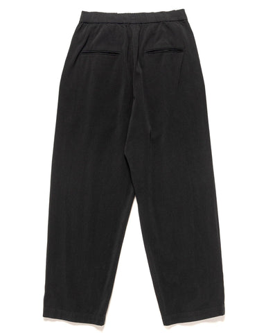 ATON Cotton Voile Satin Wide Easy Pants Black, Bottoms