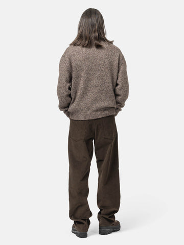 ATON Crewneck Sweater Alpaca Wool Mohair Brown, Sweaters