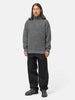 ATON Half Zip Sweater Lambs Wool Charcoal Moku, Sweaters