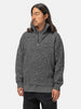 ATON Half Zip Sweater Lambs Wool Charcoal Moku, Sweaters