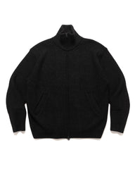 ATON Highland Wool Alpaca Drivers Knit Black, Sweaters